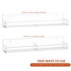 Acrylic Spice Rack Wall Mount Hanging Spice Shelf Racks For Seasonings Kitchen S