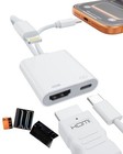 Usb-c And Lightning To Hdmi Adapter For Iphone Ipad To Tv  mfi White