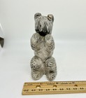 Vintage Gray Scottish Terrier Dog Glazed Ceramic Figurine  1959  A Fiore  4   