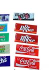 Vintage Vending Machine Plastic Pop Labels Coke Sprite Fresca Dr Pepper Etc