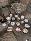 17 Vintage Pill Box Assortment Used In Good Condition  See Pics For Specifics  I