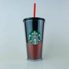 New Starbucks 2019 Red Green Holographic Winter Holiday Tumbler Cold Cup 16 Oz