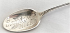 South Haven Michigan Sterling Silver Souvenir Spoon Mi 3 7 8  L Antique Vtg Eva