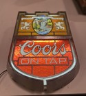 Vintage Coors On Tap Lighted Sign 1980s For Parts Light Works Needs Tlc