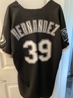 Game Worn Russell Athletic White Sox Roberto Hernandez  39 Mlb Jersey Size 50
