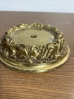 Vintage Brass Ornate Lamp Base Round 3    To 3 25    Fitter 1 25    High