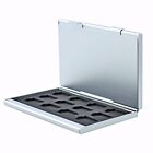 Silver Aluminum Memory Card Case 24 Slots-micro Sdhc Card Lexar Sandisk Kingston