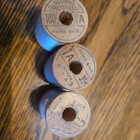 Vtg  Lot Of 6 Pure Silk Thread Spools Coats   Clarks And Cortucilli
