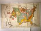 Geology 1884 Large Folding Geologic Map Of The United States By Wj Mcghee Scarce