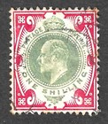 20  Off Great Britain K  Edward Vii Hi-value Collection 20 Used Stamps Cv  500 