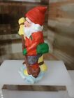 Vintage Christmas Holiday Gnome Ceramic Figurine Santa Taiwan Gift
