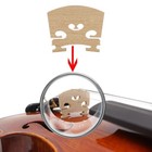 15pcs Violin Parts Set With Tailpiece  Bridge  Pegs  Chin Rest   Fine Tuners