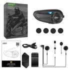Ejeas Q8 Motorcycle Bluetooth Intercom Upgraded Mesh 6rider Headset Interphone