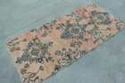 2 6x5 9 Ft Rug  Turkish Vintage Rug  Red Blue Plants   Trees Rug