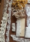 Antique Victorian Vintage Lace Trim Salvage Scrap Craft Art Sewing Large Lot