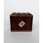 Vintage Italian Handmade Playing Cards Double Deck Brown Leather Case