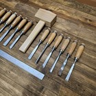 Woodworking Chisels   Gouges    Hard Maple Mallet     Vintage Woodworking Tools    