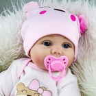 22in Realistic Reborn Baby Dolls Vinyl Silicone Real Life Newborn Girl Doll Gift