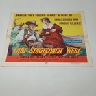 Lot Of 8 Vintage  last Stagecoach West  Lobby Cards
