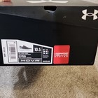 Under Armour Hovr Infinite Men   s Knit Low Top Lace-up Sneakers Black white 10 5
