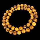 Vintage Art Deco Catalin Butterscotch Caramel Bakelite Bead Necklace 105g
