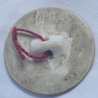 Antique Hand Painted Porcelain Button Large 1 5    Pink Roses Self Shank
