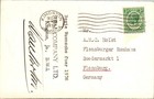 1937 Kingston Jamaica Rum And Crocodile Ppc Postcard Cover To Flensburg Germany