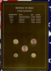 Coin Sets Of All Nations Chile Unc 100 Peso 1987 1 5 10 50 Pesos 1989