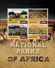 Tanzania 2015 - National Parks Of Africa Animals - Sheet Of 4 Stamps - Mnh