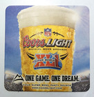 Coors Light Super Bowl Xli Lot Of 10  Beer Coasters 4  X 4 