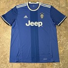 Adidas Juventus Jersey Mens Xl Blue 2016 2017 Away Shirt Soccer Ai6226