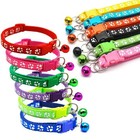 Cat Collar Reflective Safety Breakaway Adjustable Kitten Collar With Bell