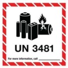 Un3481 Lithium Ion Labels Lot Of 24 Stickers 3 Inches By 4 Inches Free Shipping