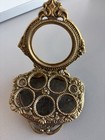 Vintage Celeste 5 Lipstick Tube Holder Goldtone  Hollywood Regency No Mirror