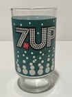 Vintage 1970 s 7-up Soda Bubbles Promotional Footed Drinking Glass