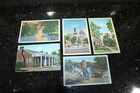 Vintage Paper Linen Postcard Lot Of 5 Color 1947   1948 Destinations Posted