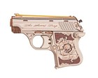 Rokr 3d Diy Wooden Puzzle Pistol Mechanical Gun Model Toy For Boy Teen Xmas Gift