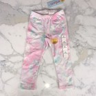 Cat And Jack Leggings Size2t Tie Dye Pink Teal Purple White