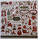 12 Sheets 6x6 Christmas Scrapbook Card Paper No Repeats  4328 Tonya
