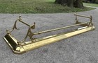 Vintage Mid Century Polished Brass Finish Fireplace Rail Surround Guard 53 75 