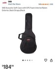 Used Once Acoustic Guitar  Case  Capo  Tuner  And Stand 