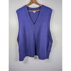 J Jill Sweater Vest Women s Size 3x V Neck Lagenlook Knit Side Button Minimalist