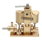 Microcosm M36 Brass Twin-cyl Steam Engine Model    for Boat   Other Small Models