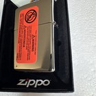 Zippo Us Navy Logo With Aircraft Carrier On Chrome Silver Lighter - 250 - New