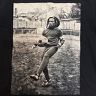 Mens   s Vtg Y2k Rastafari Bob Marley Playing Soccer T-shirt Black Size M