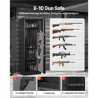 Uimoso 8-10 Rifles Gun Safe Rifle Safe With Lock  Digital Keypad Removable Shelf