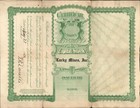 1926 Lucky Mines  Inc  Antique Gold Mining Stock Certificate State Of Washington