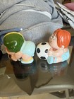 Vintage Marvin 1983 Ceramic Enesco Figurines Tom Armstrong Soccer Football