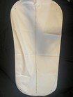 Balmain Logo White Canvas Zip Closure Dust Cover garment Bag 51 x 23  New