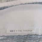 Amazing Baby Smart Nappy Muslin Cover Diaper Cover Size 2 White blue Stripe